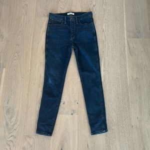 Madewell 10 inch high rise skinny jeans. Sz 27.